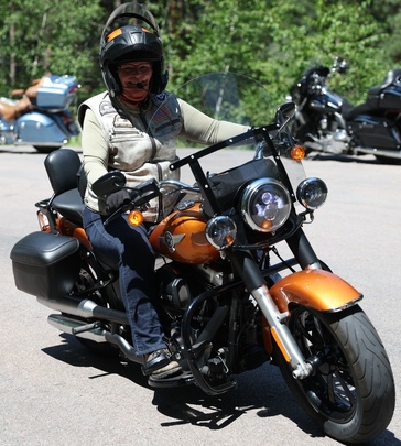 Godfrey and Laurie at Sturgis Motorcycle Rally